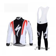 2012 Fahrradbekleidung Specialized Trikot Langarm Shwarz und Rot