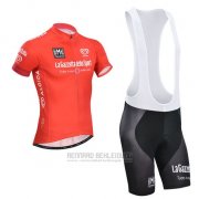 2014 Fahrradbekleidung Giro D'italien Rot Trikot Kurzarm und Tragerhose