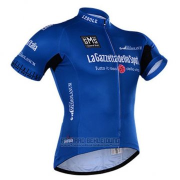 2015 Fahrradbekleidung Giro D'italien Blau Trikot Kurzarm und Tragerhose