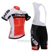 2015 Fahrradbekleidung Nalini Rot und Wei Trikot Kurzarm und Tragerhose