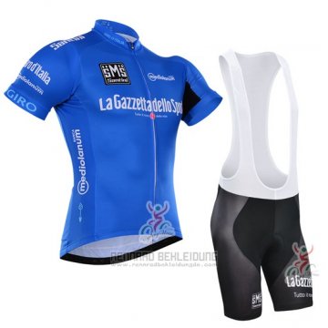 2016 Fahrradbekleidung Giro D'italien Blau und Wei Trikot Kurzarm und Tragerhose