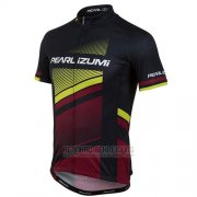 2016 Fahrradbekleidung Pearl Izumi Shwarz und Rot Trikot Kurzarm und Tragerhose