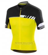 2016 Fahrradbekleidung Specialized Gelb Trikot Kurzarm und Tragerhose