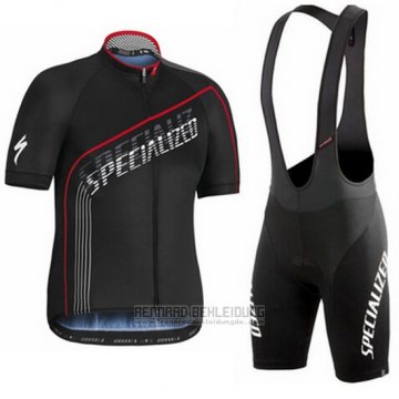 2016 Fahrradbekleidung Specialized Licht Shwarz Trikot Kurzarm und Tragerhose