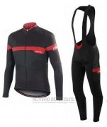 2016 Fahrradbekleidung Specialized Ml Rot und Shwarz Trikot Langarm und Tragerhose