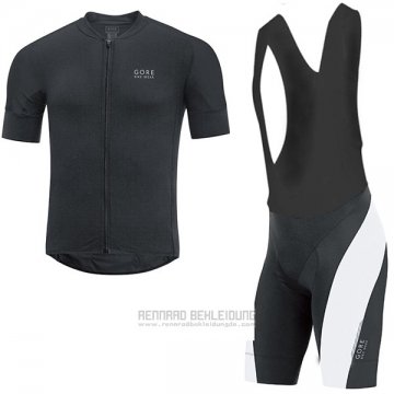 2017 Fahrradbekleidung Gore Bike Wear Power Oxygen-cc Shwarz Trikot Kurzarm und Tragerhose