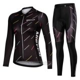 2019 Fahrradbekleidung Frau Mieyco Shwarz Trikot Langarm und Overall