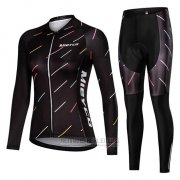 2019 Fahrradbekleidung Frau Mieyco Shwarz Trikot Langarm und Overall