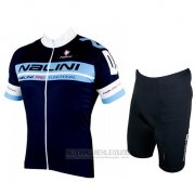 2019 Fahrradbekleidung Nalini Shwarz Blau Trikot Kurzarm und Overall