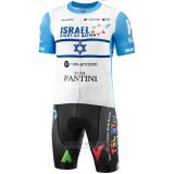2020 Fahrradbekleidung Israel Cycling Academy Champion Israele Trikot Kurzarm und Tragerhose