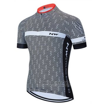 2020 Fahrradbekleidung Northwave Wei Grau Trikot Kurzarm und Tragerhose