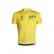 2021 Fahrradbekleidung Tour de France Gelb Trikot Kurzarm und Tragerhose