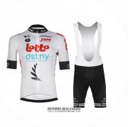 2024 Fahrradbekleidung Lotto Dstny Wei Trikot Kurzarm Und Tragerhose