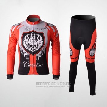 2010 Fahrradbekleidung Rock Racing Rot und Hellblau Trikot Langarm und Tragerhose