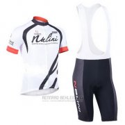 2013 Fahrradbekleidung Nalini Wei Trikot Kurzarm und Tragerhose