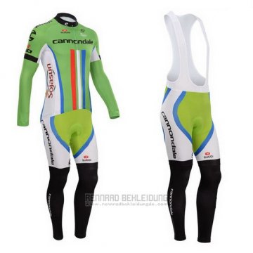 2014 Fahrradbekleidung Cannondale Champion Nuova Zelanda Trikot Langarm und Tragerhose