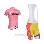 2014 Fahrradbekleidung Fox Cyclingbox Fuchsie Trikot Kurzarm und Tragerhose