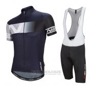 2016 Fahrradbekleidung Nalini Dunkel Blau Trikot Kurzarm und Tragerhose