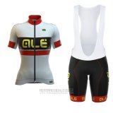 2017 Fahrradbekleidung Frau ALE Graphics Prr Bermuda Wei Trikot Kurzarm und Tragerhose