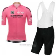 2017 Fahrradbekleidung Giro D'italien Rosa Trikot Kurzarm und Tragerhose