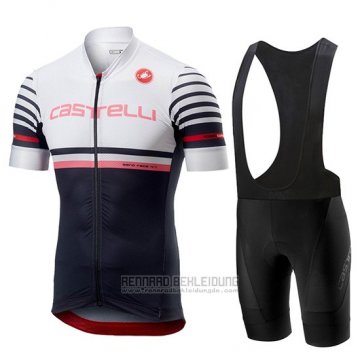 2019 Fahrradbekleidung Castelli Free Ar 4.1 Wei Shwarz Trikot Kurzarm und Overall