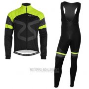 2019 Fahrradbekleidung Nalini Shwarz Grun Trikot Langarm und Tragerhose