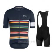 2019 Fahrradbekleidung Paul Smith Rapha Dunkel Azul Trikot Kurzarm und Tragerhose