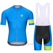 2021 Fahrradbekleidung Steep Blau Grun Trikot Kurzarm und Tragerhose