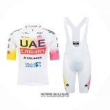 2024 Fahrradbekleidung UAE Rosa Gelb Trikot Kurzarm Und Tragerhose