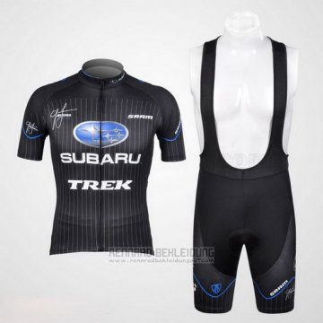 2012 Fahrradbekleidung Subaru Shwarz Trikot Kurzarm und Tragerhose