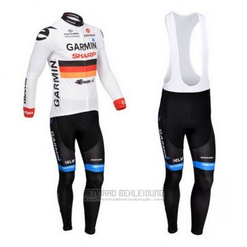 2013 Fahrradbekleidung Garmin Sharp Champion Deutschland Trikot Langarm und Tragerhose