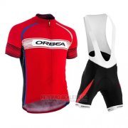 2015 Fahrradbekleidung Orbea Rot Trikot Kurzarm und Tragerhose