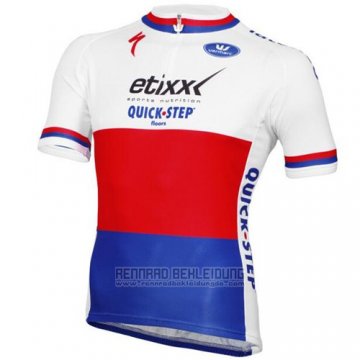 2015 Fahrradbekleidung UCI Weltmeister Lider Quick Step Trikot Kurzarm und Tragerhose