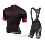 2016 Fahrradbekleidung Specialized Dunkel Rot und Shwarz Trikot Kurzarm und Tragerhose