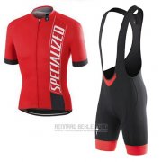 2016 Fahrradbekleidung Specialized Rot Wei Shwarz Trikot Kurzarm und Tragerhose