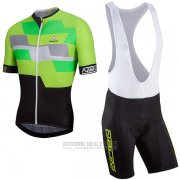 2017 Fahrradbekleidung Nalini Cervino Grun und Shwarz Trikot Kurzarm und Tragerhose