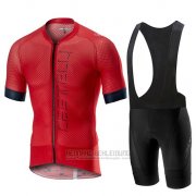 2019 Fahrradbekleidung Castelli Climber's 2.0 Rot Trikot Kurzarm und Overall