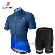 2019 Fahrradbekleidung Kuwomax Blau Trikot Kurzarm und Overall