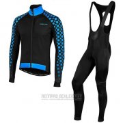 2019 Fahrradbekleidung Nalini Crit 3l 2.0 Shwarz Blau Trikot Langarm und Tragerhose