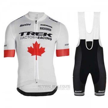 2019 Fahrradbekleidung Trek Factory Racing Champion Kanada Trikot Kurzarm und Tragerhose