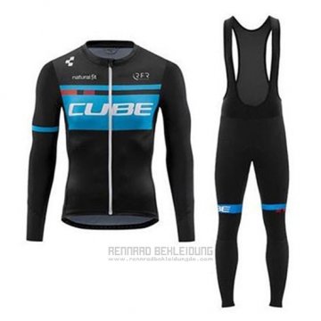 2020 Fahrradbekleidung Cube Blau Shwarz Trikot Langarm und Tragerhose