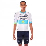 2021 Fahrradbekleidung Astana Champion Kasachisch Trikot Kurzarm und Tragerhose