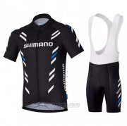 2021 Fahrradbekleidung Shimano Shwarz Trikot Kurzarm und Tragerhose