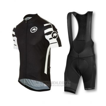 2016 Fahrradbekleidung Assos Tief Shwarz Trikot Kurzarm und Tragerhose