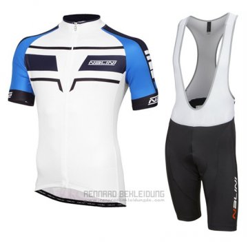 2016 Fahrradbekleidung Nalini Blau und Wei Trikot Kurzarm und Tragerhose