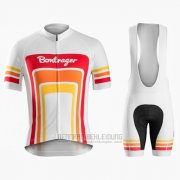 2016 Fahrradbekleidung Trek Bontrager Rot und Wei Trikot Kurzarm und Tragerhose