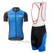 2017 Fahrradbekleidung Nalini Sinello Ti Blau Trikot Kurzarm und Tragerhose