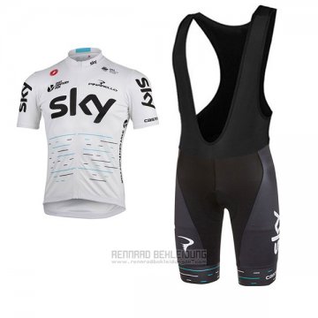 2017 Fahrradbekleidung Sky Wei Trikot Kurzarm und Tragerhose