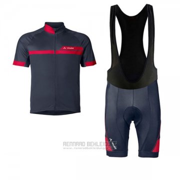 2017 Fahrradbekleidung Vaude Rot und Shwarz Trikot Kurzarm und Tragerhose