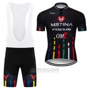 2019 Fahrradbekleidung Mstina Focus Shwarz Trikot Kurzarm und Overall